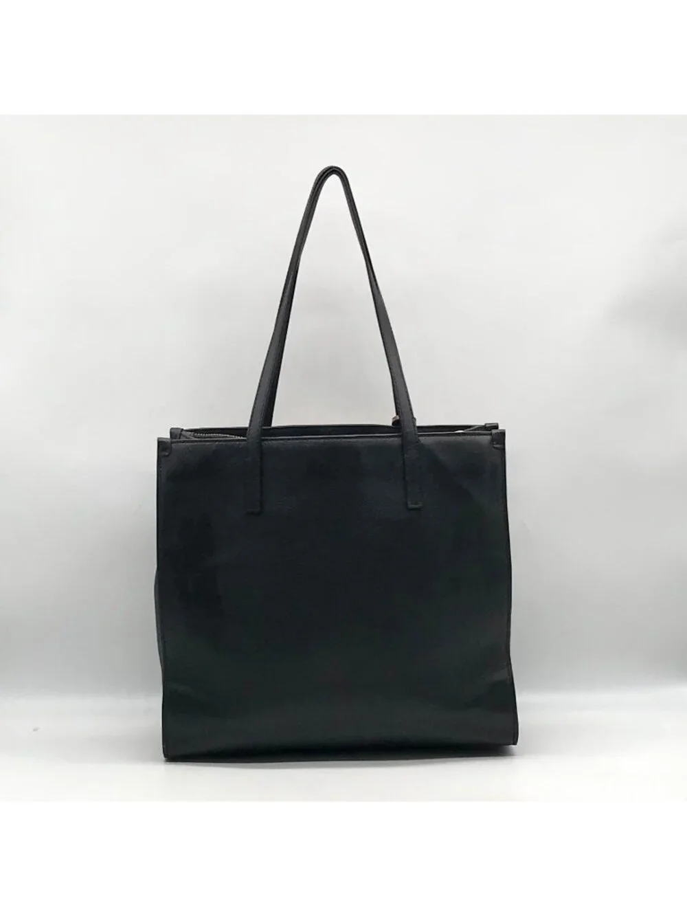 Marc Jacobs Black Snake Embossed Leather Grind Shopper Tote Bag